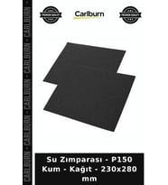 Özel Üretim Aşındırıcı Atölye Tadilat Pürüz Giderici Su Zımparası - P150 Kum - Kağıt - 230x280 mm