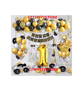 Çıtıpıtıstore Kral Taçlı 1 Yaş Doğum Günü Konsepti