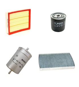 Bosch Filtre Bakım Seti Audi A6 2.8 Benzin 1998-2004 Hava + Yağ F + Yakıt F. + Polen Bosch