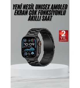 Northcity Ultra 3 Kordonlu Akıllı Saat Amoled Ekran Sağlık ve Uyku Takibi