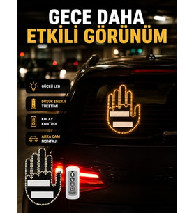 A Kalite Uzaktan Kumandalı Led Park Uyarı Işığı El Figürlü Model