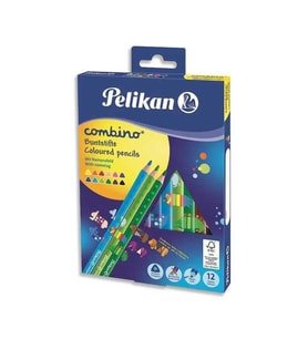 Combino Üçgen Kuru Boya Kalemi 12li