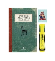 Mahalle Kahvesi - Sait Faik Abasıyanık 9786254054044 Sarı Fosforlu Kalem - Not Defterli Seti (Renksiz)