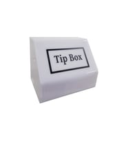 Tipbox - Bahşiş Kutusu Opak Beyaz - 15x10xh12cm