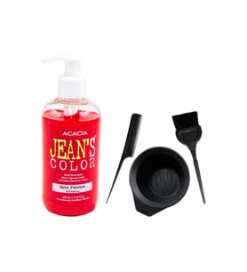 Jeans Color Saç Boyası Gül Kurusu 250ml Ve Fluweel Saç Boya Kabı Seti