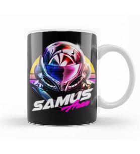 Metroid Samus Aran Kupa Bardak Porselen