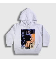 Presmono Unisex Çocuk Beyaz Poster Müzik Mitski Kapüşonlu Sweatshirt 544708tt