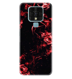 Tecno Camon 16 18P Pova Pova 3 Pova Neo Kılıf Desemli Silikon Red Smoke 1745