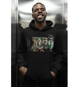 Tasarım Roronoa Zoro Baskılı Unisex Oversize One Piece Anime Karakter Hoodie