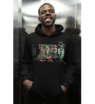 Tasarım Roronoa Zoro Baskılı Unisex Oversize One Piece Anime Karakter Hoodie