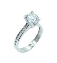 Cigold Taşlı Yüzük 14 Ayar Altın 2.87 Gr OA-K21401037451 (Beyaz)