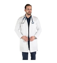 PROF Amazon Medikal Erkek Önlük Doktor Öğretmen Laboratuvar Önlüğü (Beyaz)