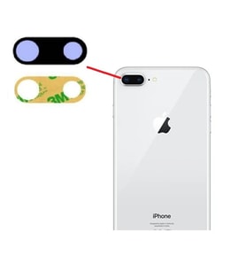 iPhone 8 PLUS Arka Kamera Camı Lens Yapışkanlı