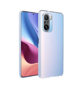 Xiaomi Poco F3 Kılıf Zore Şeffaf İnce ve Esnek Süper Silikon (Renksiz)