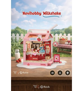 Milkshake Minyatür Maket Ev Seti Rolife(Strawberry Milk Box)