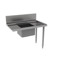 Electrolux Professional Bulaşık Giriş Tezgahı, Tek Evyeli (500x400 Mm), Giyotin Tip Bulaşık Makinesi İçin, Filtreli, Sağdan Sola - 1200 Mm PTSBHT12R