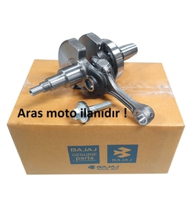 Bajaj Pulsar Ns 200 -Rs 200 Krank Komple Orjinal (Tüm Yıllara Uyumlu),Krank Mili Seti-Arasmoto (Siyah)