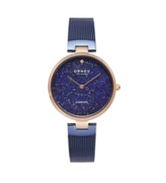 Obaku Denmark V256LHVLML-DLPD Quartz Hasır Lacivert Safir Cam 32 mm Kadın Kol Saati