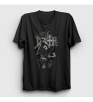 Presmono Unisex Siyah Chuck Schuldiner Death T-Shirt 137776tt