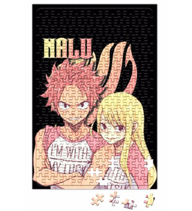 Natsu Lucy NaLu Matching Shirts Puzzle 240 Parça Yapboz