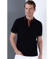 T8567 DEWBERRY ERKEK T-SHIRT-SİYAH