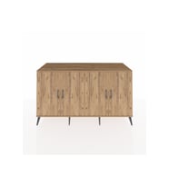 Kronos Konsol 4 Raflı 4 Kapaklı 176x59x99 Çam-Çam