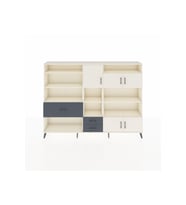 Arges Dolap 13 Raflı 3 Çekmeceli 5 Kapaklı 220x30x163 Aytaşı-Aytaşı/Antrasit