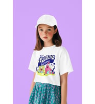 Best Friends Forever Yazılı Süngerbob Ve Patrick Baskılı Unisex Çizgi Film Çocuk Tişört (1-12 YAŞ)