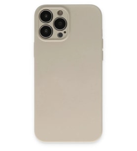 Durukar® iPhone 13 Pro Kılıf Nano içi Kadife Silikon - Bej