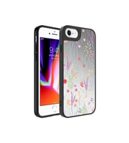 Apple iPhone 7 Uyumlu Kılıf Aynalı Desenli Kamera Korumalı Parlak Zore Mirror Kapak (Kahverengi)