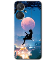 Vivo Y27 Kılıf HD Desen Baskılı Kılıf - Yalnız Kadın