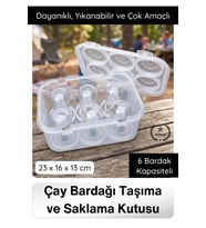 #ÇayBardağı Çay Bardağı Taşıma ve Saklama Kutusu Organizer Pratik Bardak Düzenleyici Kamp Piknik