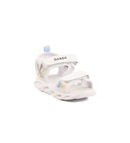 Ayakmod 018129 P Beyaz Cırtlı Kız Çocuk Sandalet