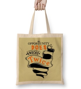 Opportunity Does Knocks Twice Bez Çanta Uzun Saplı