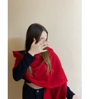 Kadın Kışlık Polar Düz Şal - Geniş Atkı Polar Şal - Omuz Şalı - Hediyelik (Kırmızı)