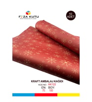 Paket Kağıdı Kraft Kağıt Ambalaj Kağıdı Hediye Kağıdı Yılbaşı Çeyiz Paketleme Kağıt 70x100 (10 ADET)