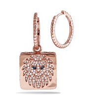 Aslan Gümüş Küpe Sb2120 (Rose)