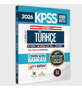 2026 FULLKPSS Lisans-Önlisans-Ortaöğretim Türkçe’nin Kara Kutusu ÖSYM Çıkmış Soru Bankası Son 15 Yıl