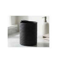 3D Baskı Mini Yivli Çöp Kutusu Sallanır Kapaklı Masaüstü Banyo Makyaj Masas