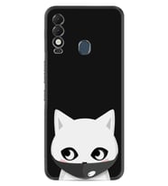 Spark 8T Kılıf Silikon Desen Özel Seri Pandemi Cat 1729