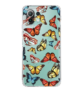 PrintiFy Xiaomi Mi 11 Lite ile Uyumlu Water Color 2  Kamera Korumalı Şeffaf  Kılıf