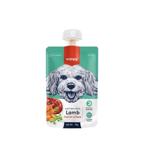 Wanpy Kuzu Etli Ve Havuçlu Ezme Köpek Ödülü 90gr