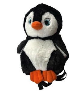 Unicus Peluş Sırt Çantası Siyah Penguen Uncs-1059