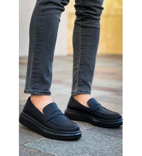 Robert - RS615 Siyah Erkek Loafer Ayakkabı SIYAH ST