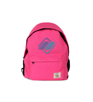 Önü Nakışlı Laptop Bölmeli Unisex Sırt Çantası Okul Çantası Back to School (Pembe)