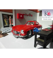 Burago 1954 Mercedes 300 SL 1:24 Kırmızı Model Araba