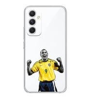Samsung Galaxy A05S Uyumlu Ronaldo Nazario Futbol Tasarımlı Şeffaf Telefon Kılıfı