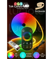 Şerit LED 19 Metre RGB Neon LED Set – MegaFlex - Asma Tavan & Gizli Işık Bandı – Tak Çalıştır – Kumandalı