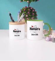 Hemşire Kupa Bardak Yeşil ve Kalemlik