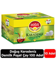Doğuş Karadeniz Demlik Çay 100 Adet 10 Paket